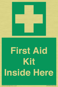 First Aid Kit Inside Here